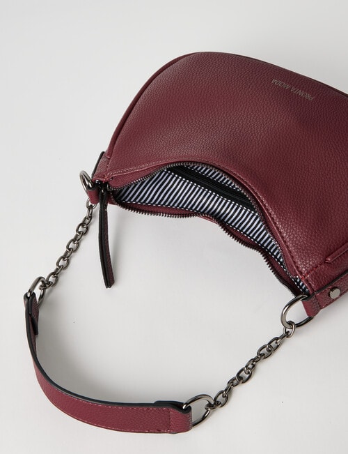 Pronta Moda Sascha Chain Shoulder Bag, Plum product photo View 05 L