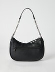 Pronta Moda Sascha Chain Shoulder Bag, Black product photo View 03 S