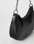 Pronta Moda Sascha Chain Shoulder Bag, Black product photo View 04 S