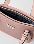 Pronta Moda Textured Buckle Tote Bag, Rose product photo View 06 S