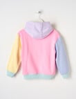 Mac & Ellie Colourblock Pull on Hoodie, Pastel product photo View 02 S