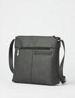 Pronta Moda Whipstitch Shoulder Bag, Black product photo View 06 S