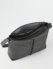 Pronta Moda Whipstitch Shoulder Bag, Black product photo View 08 S