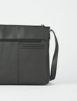 Pronta Moda Whipstitch Shoulder Bag, Black product photo View 09 S