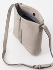 Pronta Moda Whipstitch Shoulder Bag, Pearl Grey product photo View 04 S