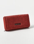 Pronta Moda Large Paisley Wallet, Red product photo