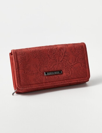 Pronta Moda Large Paisley Wallet, Red product photo