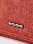 Pronta Moda Large Paisley Wallet, Red product photo View 03 S