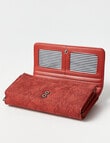 Pronta Moda Large Paisley Wallet, Red product photo View 05 S