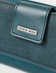 Pronta Moda Textured Tab Wallet, Dark Teal product photo View 03 S