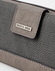 Pronta Moda Textured Tab Wallet, Shadow product photo View 03 S