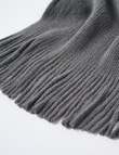 Boston + Bailey Soft Loft Scarf , Charcoal product photo View 03 S