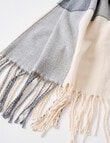Boston + Bailey Check Scarf, Grey & Oat product photo View 02 S