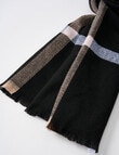 Boston + Bailey Check Blanket Scarf, Black & Oat product photo View 02 S