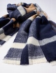 Boston + Bailey Check Scarf, Navy & Bronze product photo View 02 S