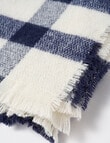 Boston + Bailey Check Scarf, Navy & Bronze product photo View 03 S
