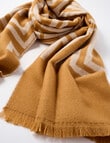 Boston + Bailey Geometric Scarf, Camel & Oat product photo View 02 S