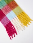 Whistle Accessories Blanket Scarf, Bright Checks product photo View 03 S