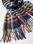 Boston + Bailey Check Blanket Scarf, Navy & Pink product photo View 02 S