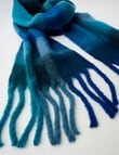 Whistle Accessories Check Blanket Scarf, Blue & Purple product photo View 02 S