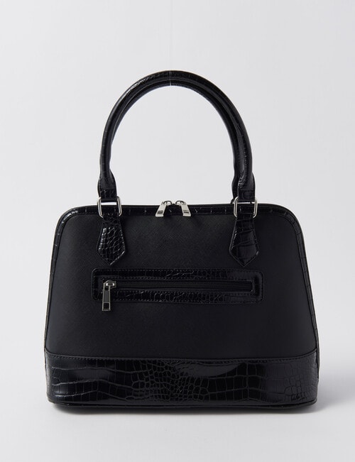Boston + Bailey Croc Contrast Shopper Bag, Black product photo View 02 L