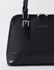 Boston + Bailey Croc Contrast Shopper Bag, Black product photo View 06 S