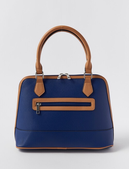 Boston + Bailey Contrast Shopper Bag, Blue & Cream product photo View 02 L