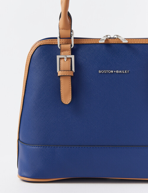 Boston + Bailey Contrast Shopper Bag, Blue & Cream product photo View 06 L
