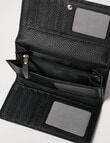 Whistle Accessories Leather Full Foldover Wallet, Black product photo View 04 S