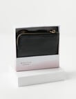 Whistle Accessories Leather Mid Double Zip Wallet, Black product photo View 02 S
