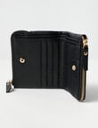 Whistle Accessories Leather Mid Double Zip Wallet, Black product photo View 04 S