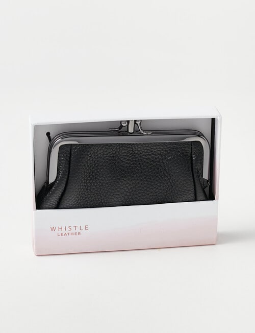 Whistle Accessories Leather Wallet Coin Purse, Black product photo View 02 L
