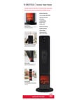 Sheffield Flame Effect Ceramic Tower Heater product photo View 06 S