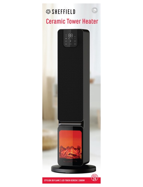 Sheffield Flame Effect Ceramic Tower Heater product photo View 07 L