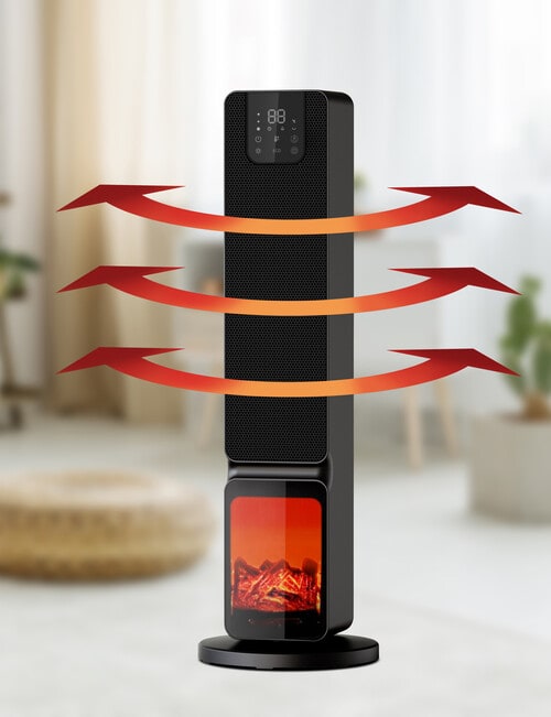 Sheffield Flame Effect Ceramic Tower Heater product photo View 10 L