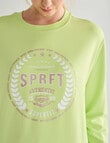 Superfit Scoop Hem Sweatshirt, Lime product photo View 04 S