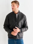Gasoline College Bomber Jacket, Black product photo View 04 S