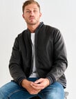 Gasoline College Bomber Jacket, Black product photo View 07 S