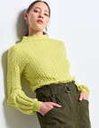 State of play Artemis Sweater, Lime product photo View 05 S