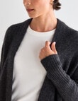 Jigsaw Cosy Cardigan, Charcoal Marle product photo View 04 S