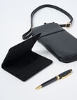 Whistle Accessories Safe Travels Wallet Gift Set, Black product photo View 04 S
