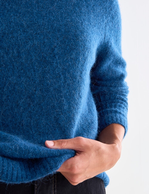 Jigsaw Cosy Sweater, Blue Steel product photo View 04 L