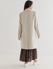 Whistle Long Sleeve Coat with Pockets, Oat Marle product photo View 02 S