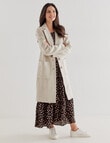 Whistle Long Sleeve Coat with Pockets, Oat Marle product photo View 03 S