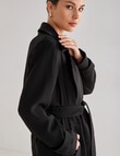 Whistle Long Sleeve Classic Trench Coat, Black product photo View 06 S