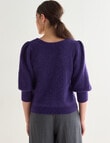 State of play Alpaca Wool Blend Sweater, Deep Grape product photo View 02 S