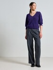 State of play Alpaca Wool Blend Sweater, Deep Grape product photo View 03 S
