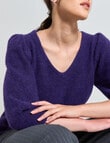 State of play Alpaca Wool Blend Sweater, Deep Grape product photo View 04 S