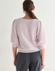 State of play Alpaca Wool Blend Sweater, Lavender Fog product photo View 02 S
