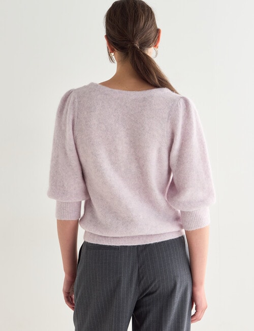 State of play Alpaca Wool Blend Sweater, Lavender Fog product photo View 02 L